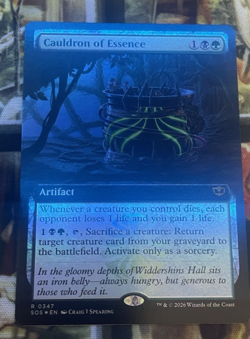 MTG - Cauldron of Essence (Extended Art) Foil NM - Image 1