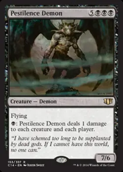 1x Pestilence Demon Heavy Play MTG Magic - Kid Icarus - - Image 1