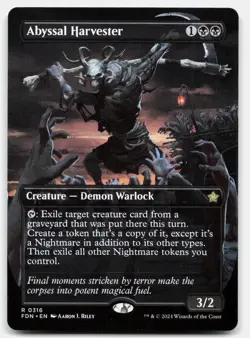 Abyssal Harvester (Borderless) #316 (NM) Foundations FDN Magic MTG - Image 1