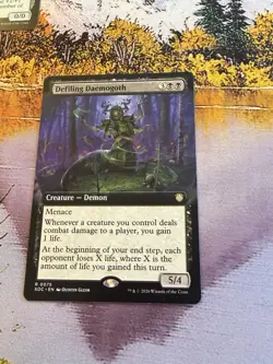 Defiling Daemogoth - Extended Art Commander: Secrets of Strixhaven MTG - Image 1