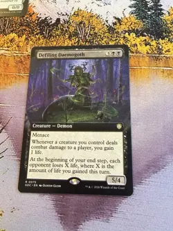 Defiling Daemogoth - Extended Art Commander: Secrets of Strixhaven MTG - Image 2