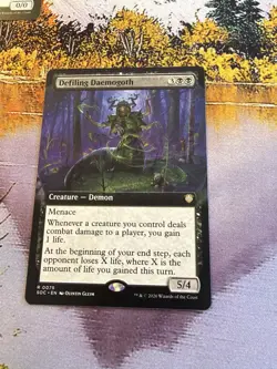 Defiling Daemogoth - Extended Art Commander: Secrets of Strixhaven MTG - Image 3