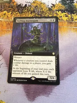 Defiling Daemogoth - Extended Art Commander: Secrets of Strixhaven MTG - Image 5