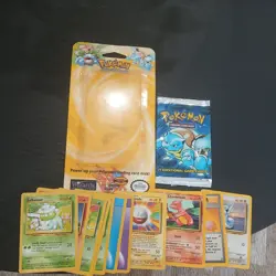 Pokemon 1999 Base Set EMPTY Opened Unlimited Booster Blister Pack Blastoise WOTC - Image 1