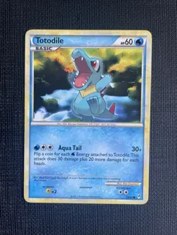 Pokemon TCG Totodile Call of Legends 74/95 Regular Common - NM/LP - Image 1