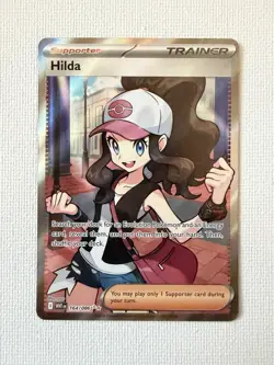 Pokemon TCG Trainer Hilda Ultra Rare Card #164/086 White Flare - Image 1
