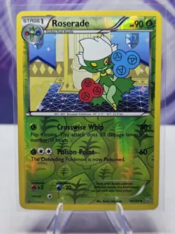 Roserade - BW Dragons Exalted - 14/124 - Pokemon TCG - Reverse Holo - Uncommon - Image 1