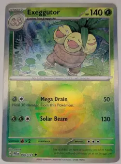 Exeggutor 2/131 Pokemon TCG S&V Prismatic Evolutions Pokeball Reverse Holo NM - Image 1