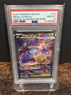 PSA 10 2025 POKEMON MEG EN-MEGA EVOLUTION | SIR MEGA LATIAS EX 181 - Image 1