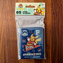 Pokemon World Championships 2025 Anaheim Varsity Pikachu Card Sleeves Exclusive - Image 2