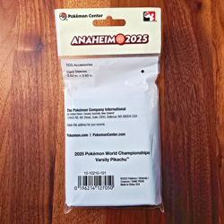 Pokemon World Championships 2025 Anaheim Varsity Pikachu Card Sleeves Exclusive - Image 3