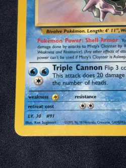Pokemon TCG Misty's Cloyster Gym Heroes 29/132 Rare WOTC LP - Image 4