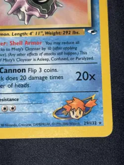 Pokemon TCG Misty's Cloyster Gym Heroes 29/132 Rare WOTC LP - Image 5