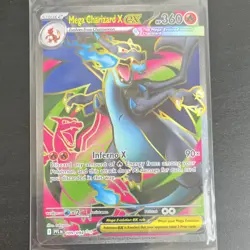 Pokemon Mega Charizard X EX Full Art 109/094 Phantasmal Flames - Image 1