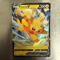 PIKACHU V 2023 POKEMON SWORD & SHIELD BLACK STAR PROMO HOLO #SWSH285 Q1652 - Image 1