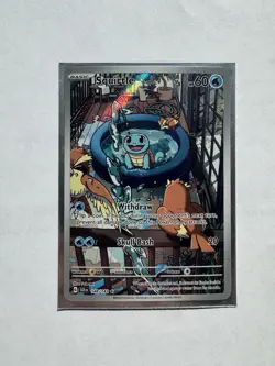 Pokemon TCG Squirtle 148/142 Sv07 Stellar Crown Illustration Rare Holo 60HP - Image 1