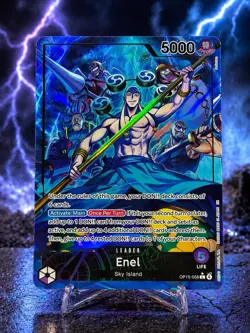Enel OP15-058 Alt Art Leader Special Holo One Piece Card Sky Island NM - Image 1