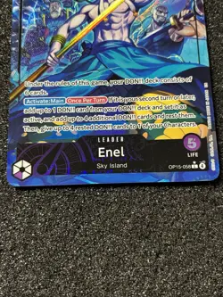 Enel OP15-058 Alt Art Leader Special Holo One Piece Card Sky Island NM - Image 3