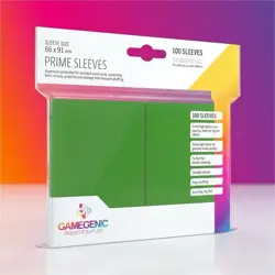 Gamegenic Green Matte Premium Card Sleeves Standard Size 100ct 66x91mm - Image 1