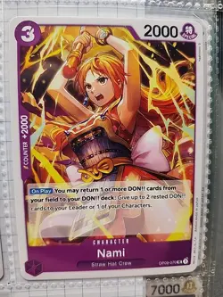 5 Card Nami LOT ONE PIECE TCG/CCG NM HOLO RARE COLLECTION FREE SHIPPING - Image 3