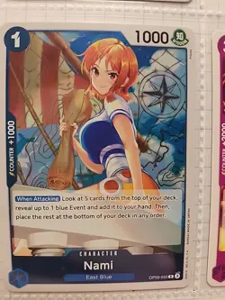 5 Card Nami LOT ONE PIECE TCG/CCG NM HOLO RARE COLLECTION FREE SHIPPING - Image 5