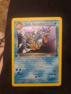 Pokemon TCG Dark Gyarados, Holo Rare Card, 8/82, Team Rocket, 1st Edition - Image 2