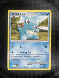 Pokemon Card Totodile 106/123 Non Holo Mysterious Treasures - NM - Image 1
