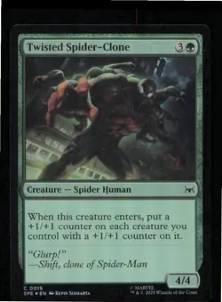 Twisted Spider-Clone 19 Marvels Spider-Man: Eternal-Legal MTG Foil NM - Image 1