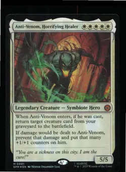 Anti-Venom, Horrifying Healer 1 Marvel's Spider-Man Magic: The Gathering Foil NM - Image 1