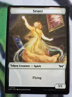 Mtg Misprint Tokens Beast, Glimmer, Spirit. Dark Printings. Look At Bottom - Image 3