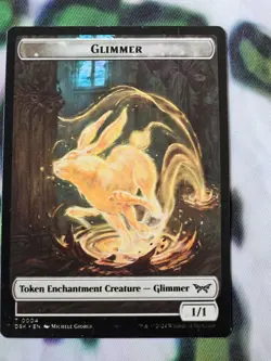 Mtg Misprint Tokens Beast, Glimmer, Spirit. Dark Printings. Look At Bottom - Image 4