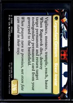 MTG Magic the Gathering FIN Final Fantasy Borderless #381 Fang Fearless l'Cie - Image 2