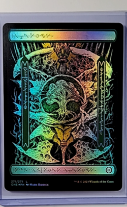 2023 MTG Magic The Gathering ONE Phyrexia One Full Art Foil 271 Phyrexian Forest - Image 1