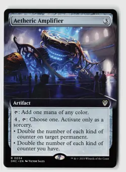 Aetheric Amplifier (Extended Art) #34 (NM) Aetherdrift DRC Magic MTG - Image 1