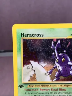 Pokemon TCG 1st Edition Heracross 6/111 Neo Genesis Holo Rare WOTC VTG 2000 - Image 2