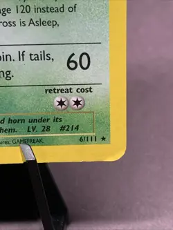 Pokemon TCG 1st Edition Heracross 6/111 Neo Genesis Holo Rare WOTC VTG 2000 - Image 5