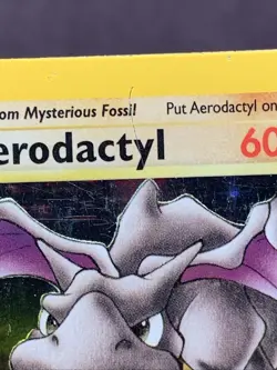 Pokemon TCG 1st Edition Aerodactyl 1/62 Holo Rare Fossil Set VTG WOTC 1999 - Image 4