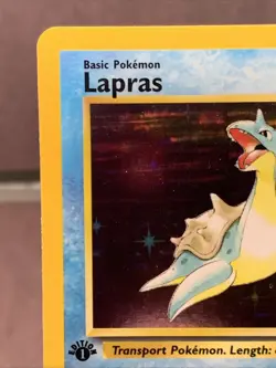 Pokemon TCG 1st Edition Lapras 10/62 Fossil Set Holo Rare WOTC VTG 1999 - Image 2
