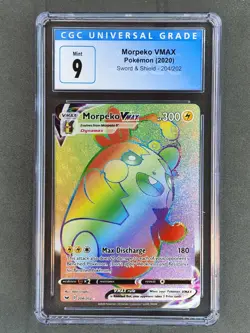 CGC 9 Mint 2020 Pokemon Sword & Shield MORPEKO VMAX 204/202 148 - Image 1