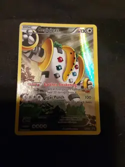 Pokemon TCG Regigigas XY82 Full Art Holo Black Star Promo Movie Wizards - Image 1