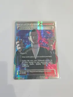 Pokemon TCG Giovanni's Scheme 162/162 Full Art Ultra Rare XY Breakthrough LP - Image 1