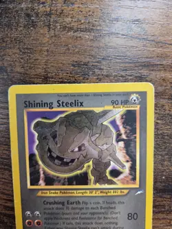 Pokemon Shining Steelix Neo Destiny Secret Rare Holo 112/105 90 HP - Image 3