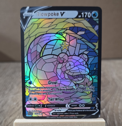 Pokemon Slowpoke V stained glass FAN ART NON-TCG - Image 1