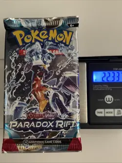 22.32/33g Pokemon TCG: Scarlet and Violet Paradox Rift x1 Booster Pack Sealed - Image 1