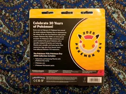 Pokemon TCG 2026 Pokemon Day 30th Anniversary Box Sealed Pikachu Promo Coin 3 PK - Image 2