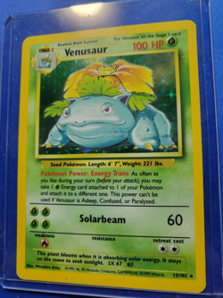 Pokemon TCG Venusaur 15/102 Base Set Holo Rare 1999 - Image 1
