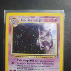 Pokemon TCG Gym Heroes Sabrina's Gengar Holo Rare Card 14/132 Unlimited - Image 2