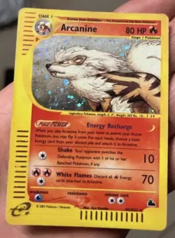 Pokemon Card-Arcanine-Skyridge-Holo-H2/H32-Rare-ENG-LP - Image 1