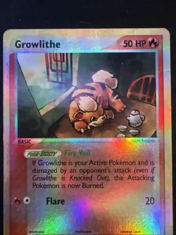 Growlithe 65/100 EX Sandstorm 2003 Reverse Holo e-Series Pokemon Card LP+ - Image 3