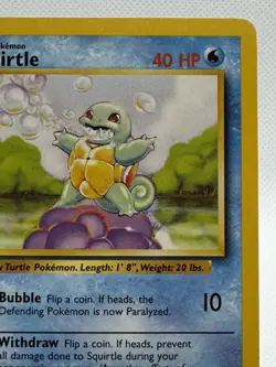 Squirtle Base Set 63/102 - Common Pokemon Card - Near Mint To Mint - Fresh - Image 3
